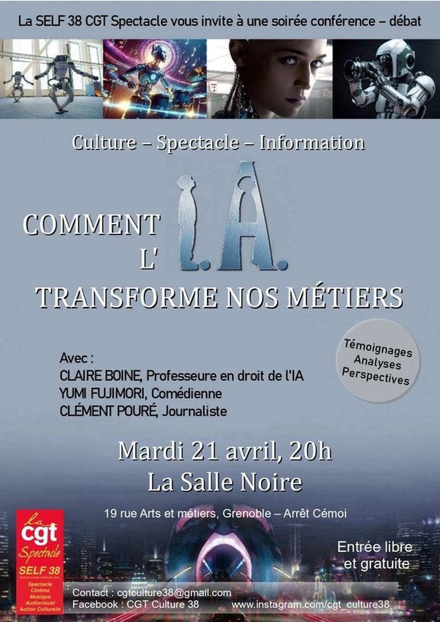 Conférence - débat autour de l'I.A. - Salle Noire / Grenoble