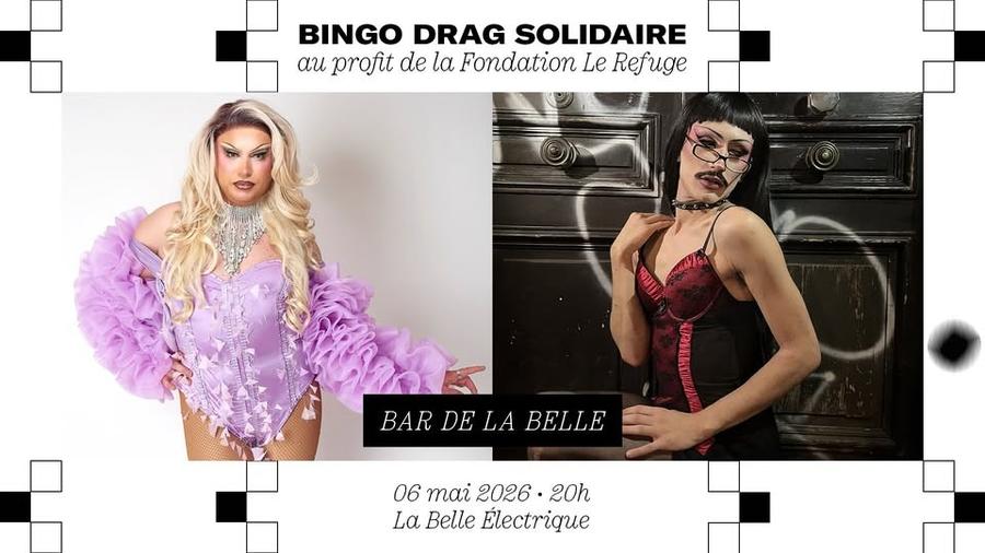 Bingo Drag Solidaire w/ Honey Nasty + BO Tox au bar de La Belle 