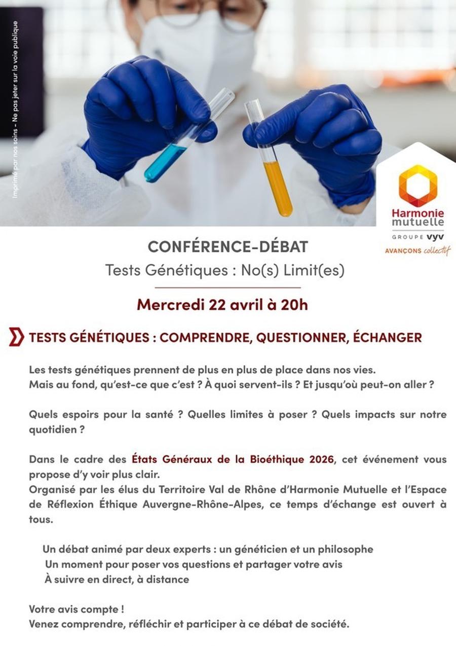 Conférence-débat sur la Bio-Éthique - tests génétiques