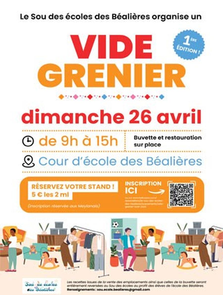 Vide-greniers du Sou des écoles des Béalières