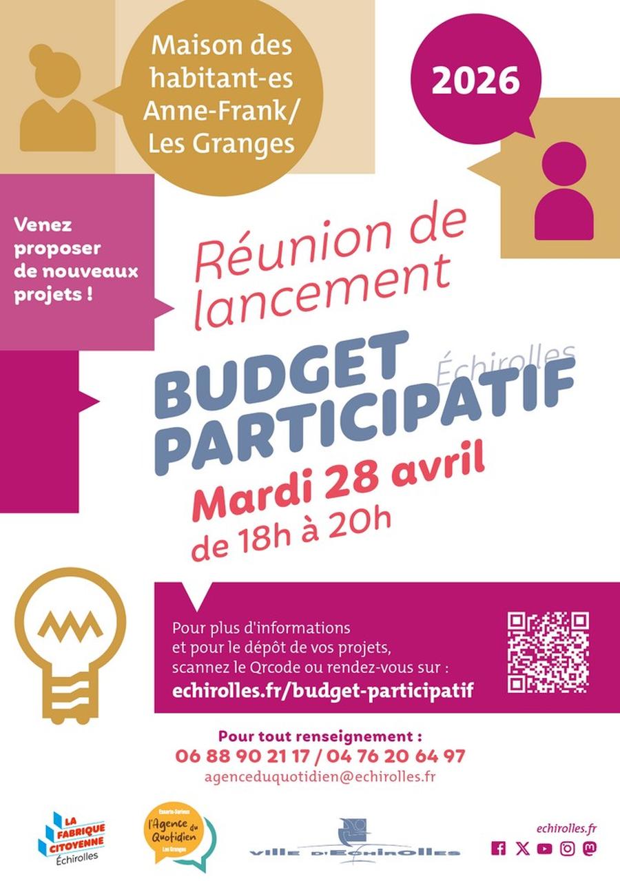 Budget participatif 2026 - MDH Anne-Franck / Les Granges