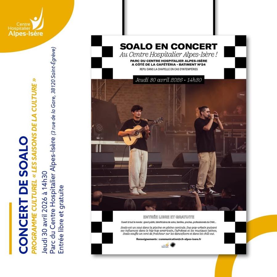Concert de Soalo au Centre Hospitalier Alpes-Isère