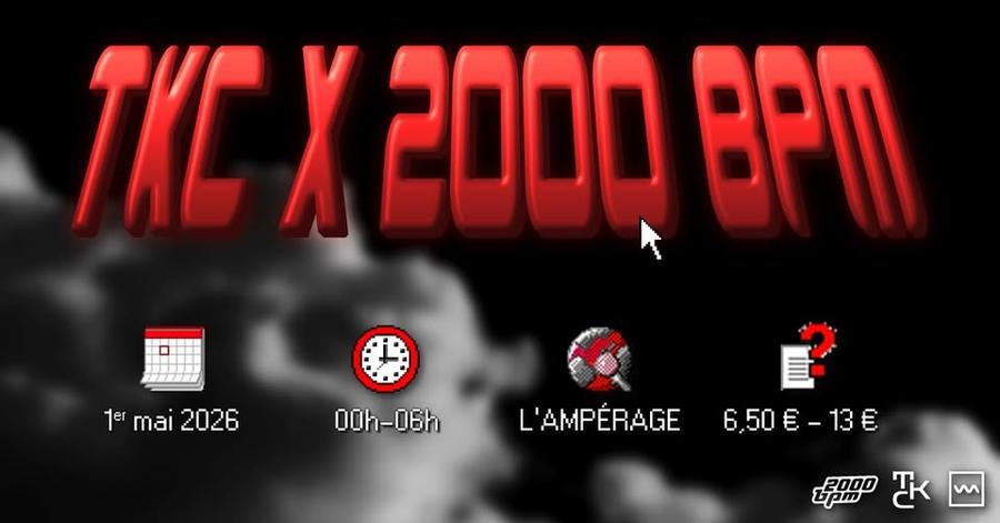 TKC X 2000 BPM w/ BABOUSH B2B VOLDANNO • ZINES • ASTRÆ B2B RASMUS MUGGY
