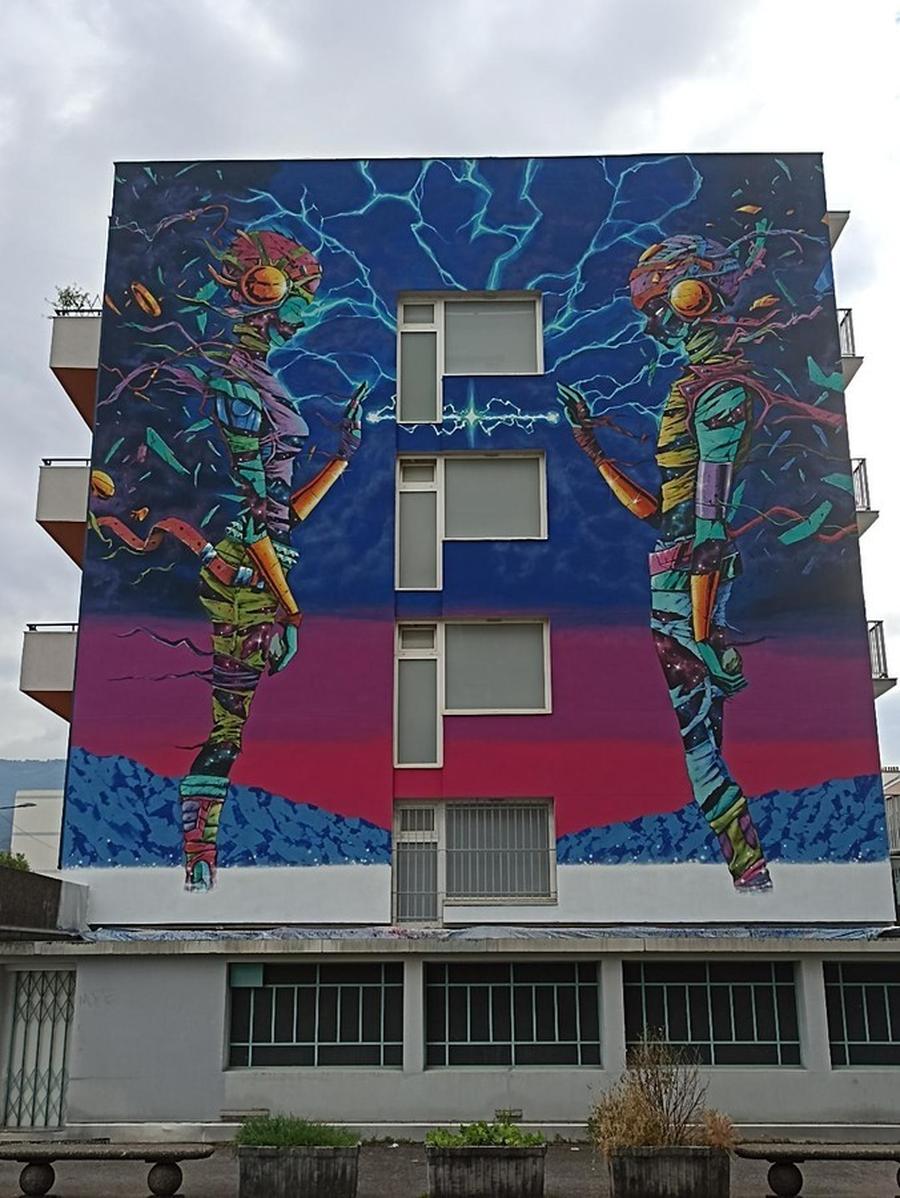 Visite guidée street art Grenoble Chorier Saint Bruno - PUFF